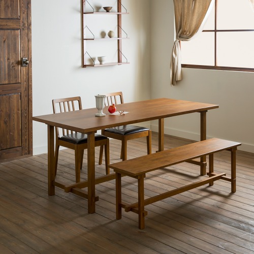 로사 원목 다이닝 테이블 1800 식탁세트 (벤치형/의자형)